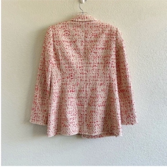 Rebecca Taylor Beckie Tweed Jacket Pink - Picture 7 of 9